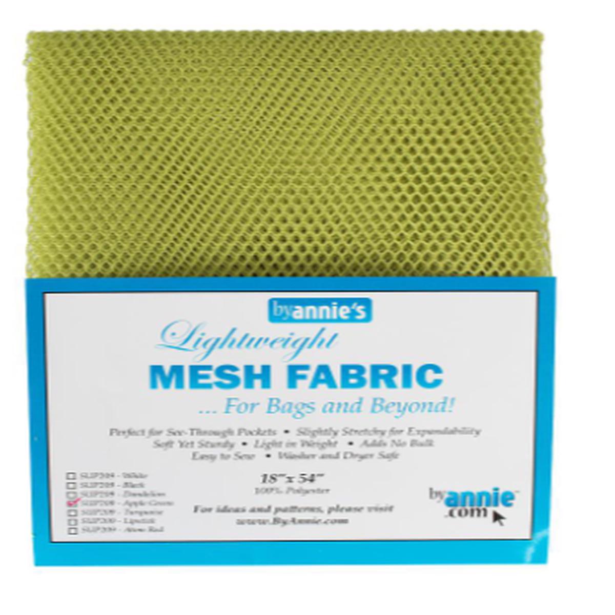 By Annie Lightweight Mesh 1/2-yard package - Apple Green