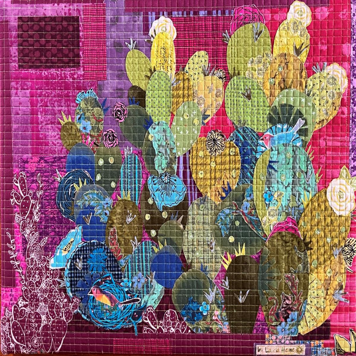 Prickly Pear Collage Fabric Kit
