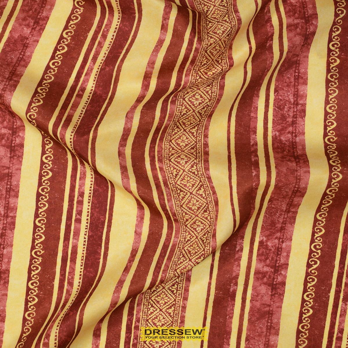 Stripe Home Decor Rose / Yellow