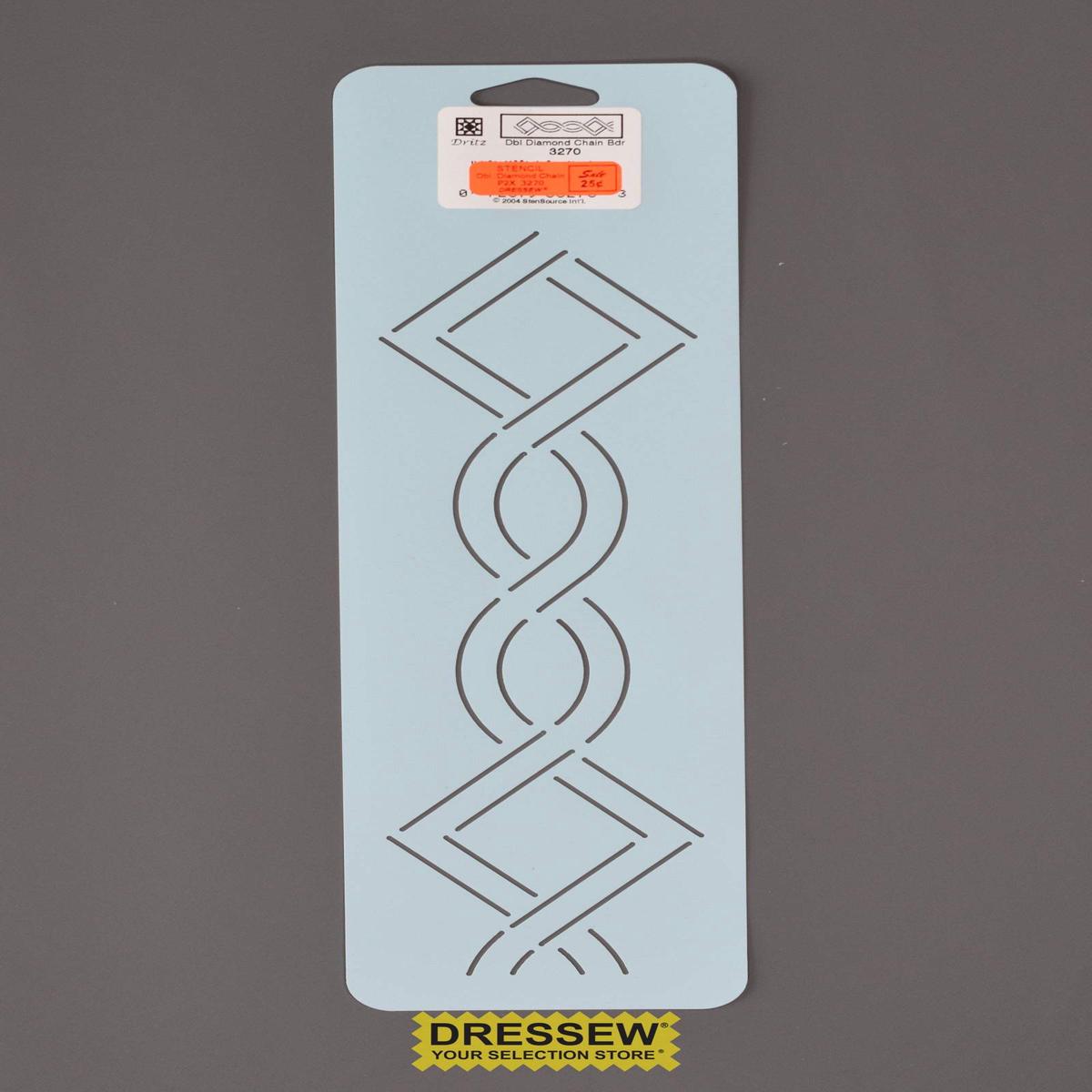 Stencil Double Diamond Chain