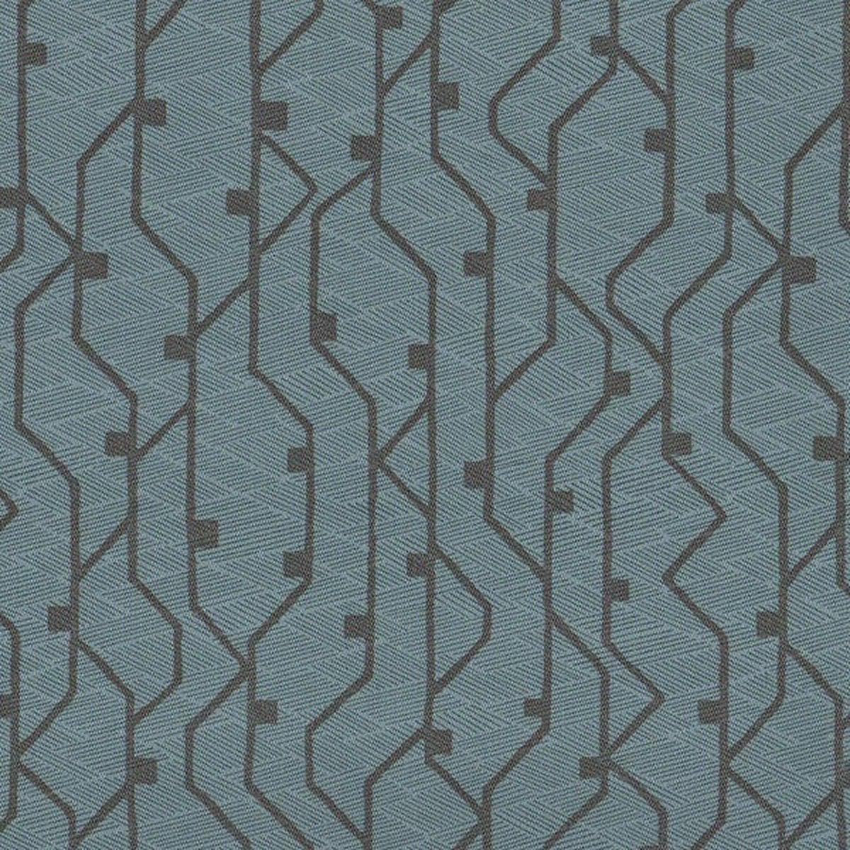 Arc-Com Tectonic Seafoam Geometric Blue Upholstery Fabric