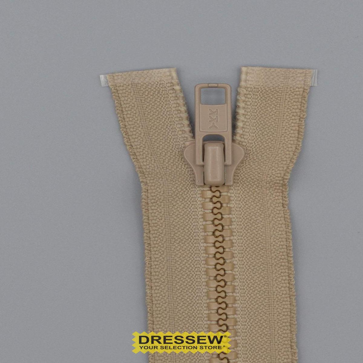 Vislon Separating Zipper 60cm Light Beige