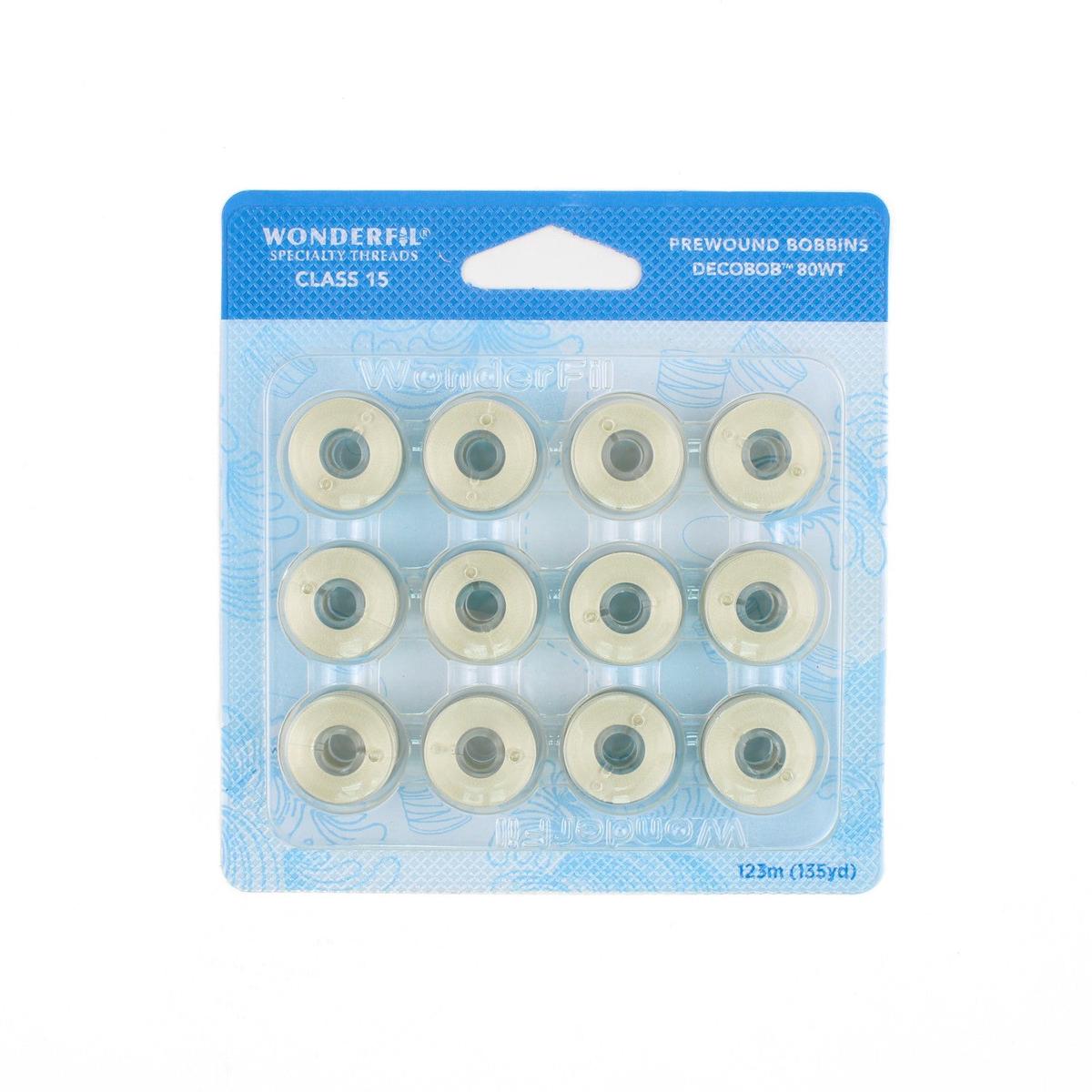 WonderFil - Decobob Prewound Bobbin - Antique White DB112 - 80wt - Class 15