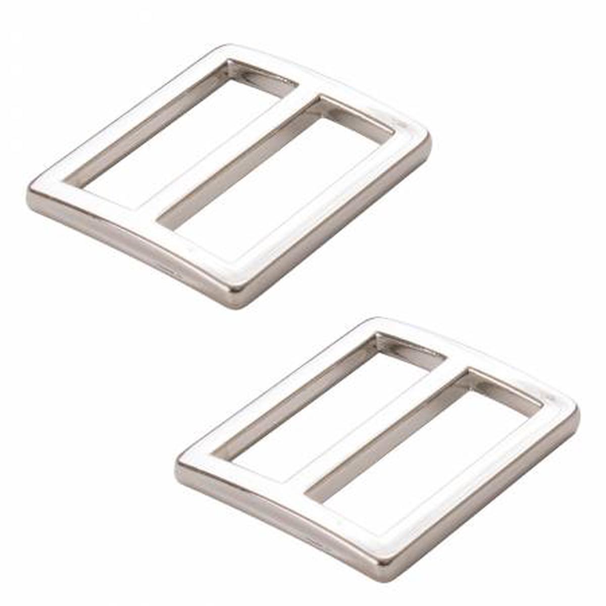 1" Flat Widemouth Sliders - Nickel - Set of Two