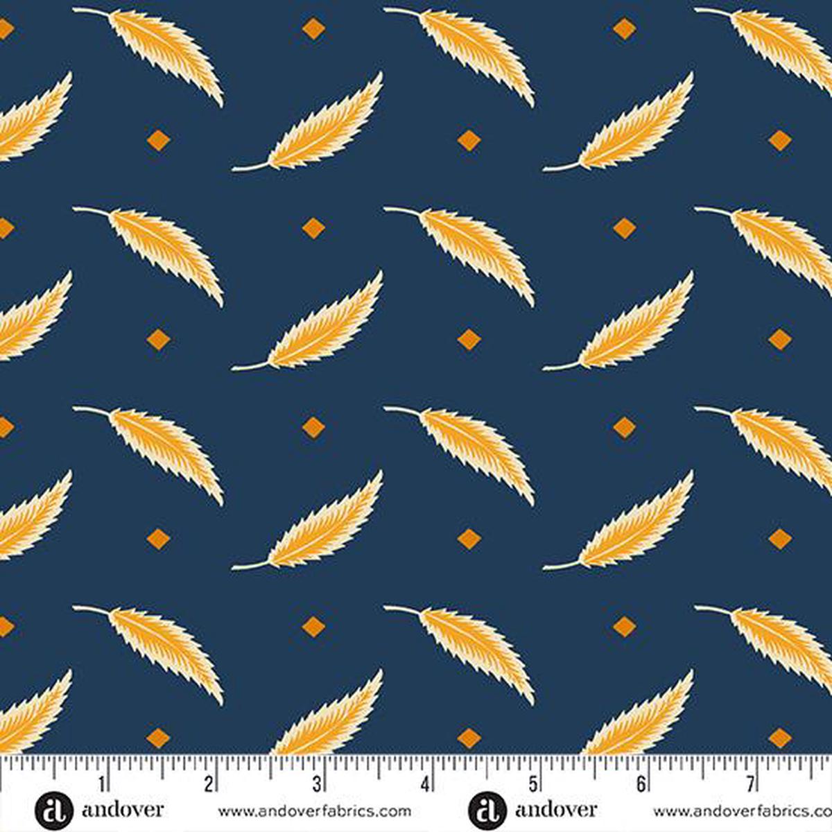 Andover Fabrics Indigo Cheddar 2, A-1140-B, Indigo,