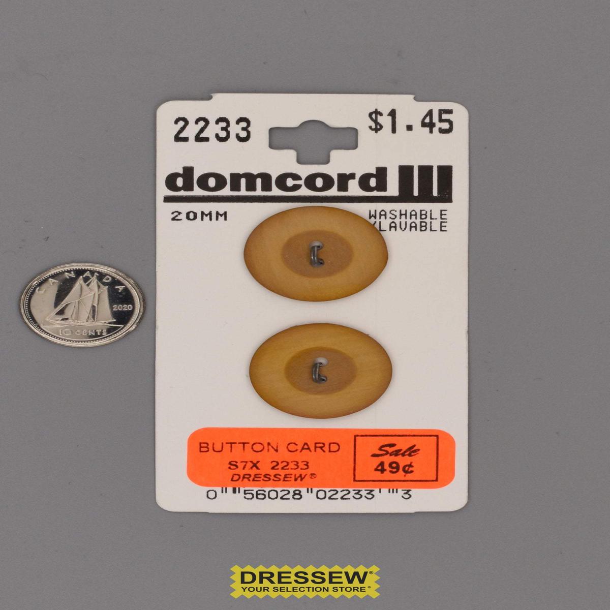 Button Card 20mm Golden