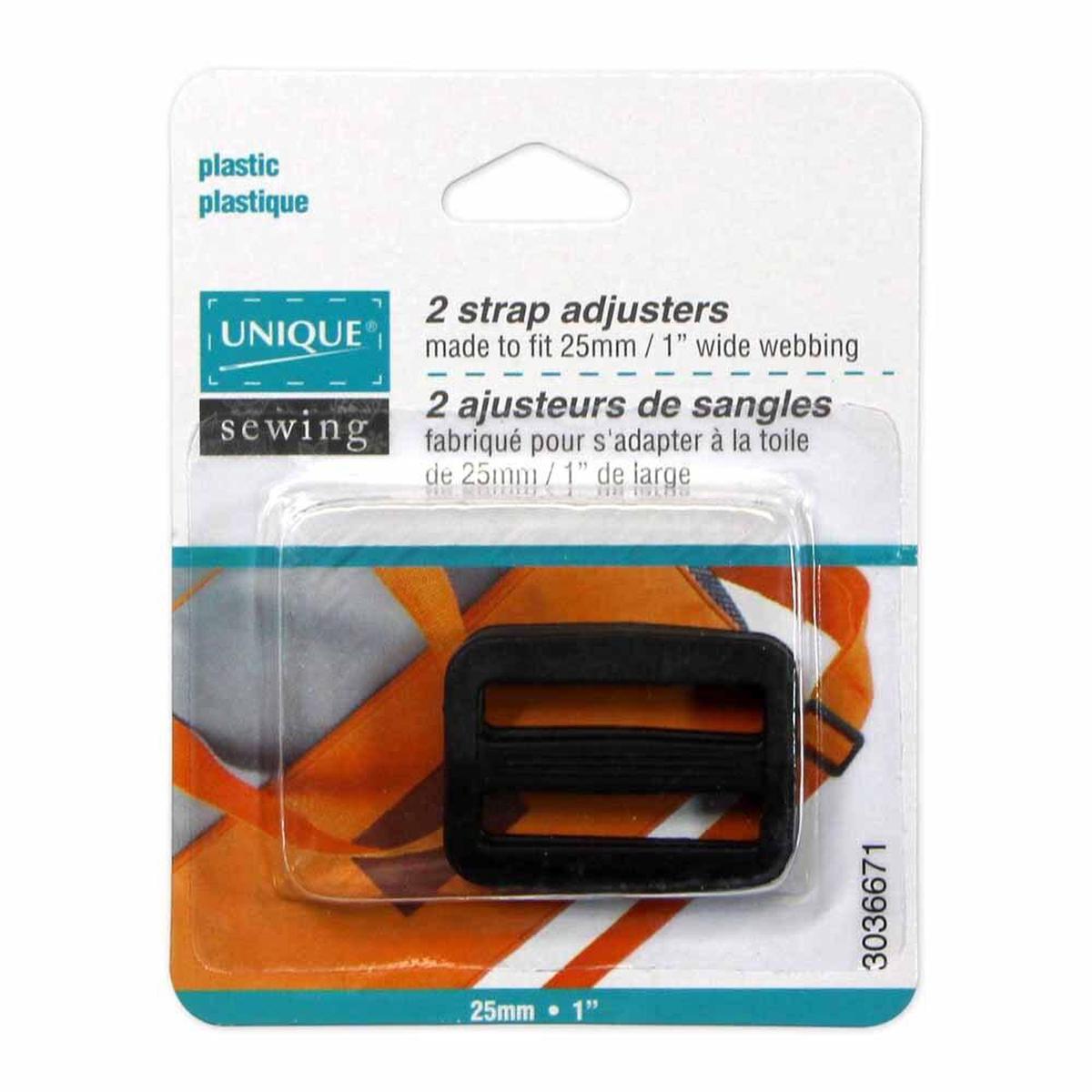 Strap Adjusters 25mm Black