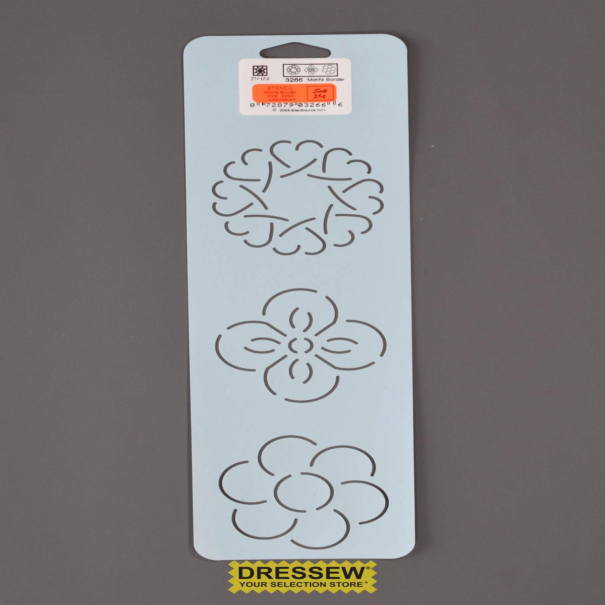 Stencil Motifs Border