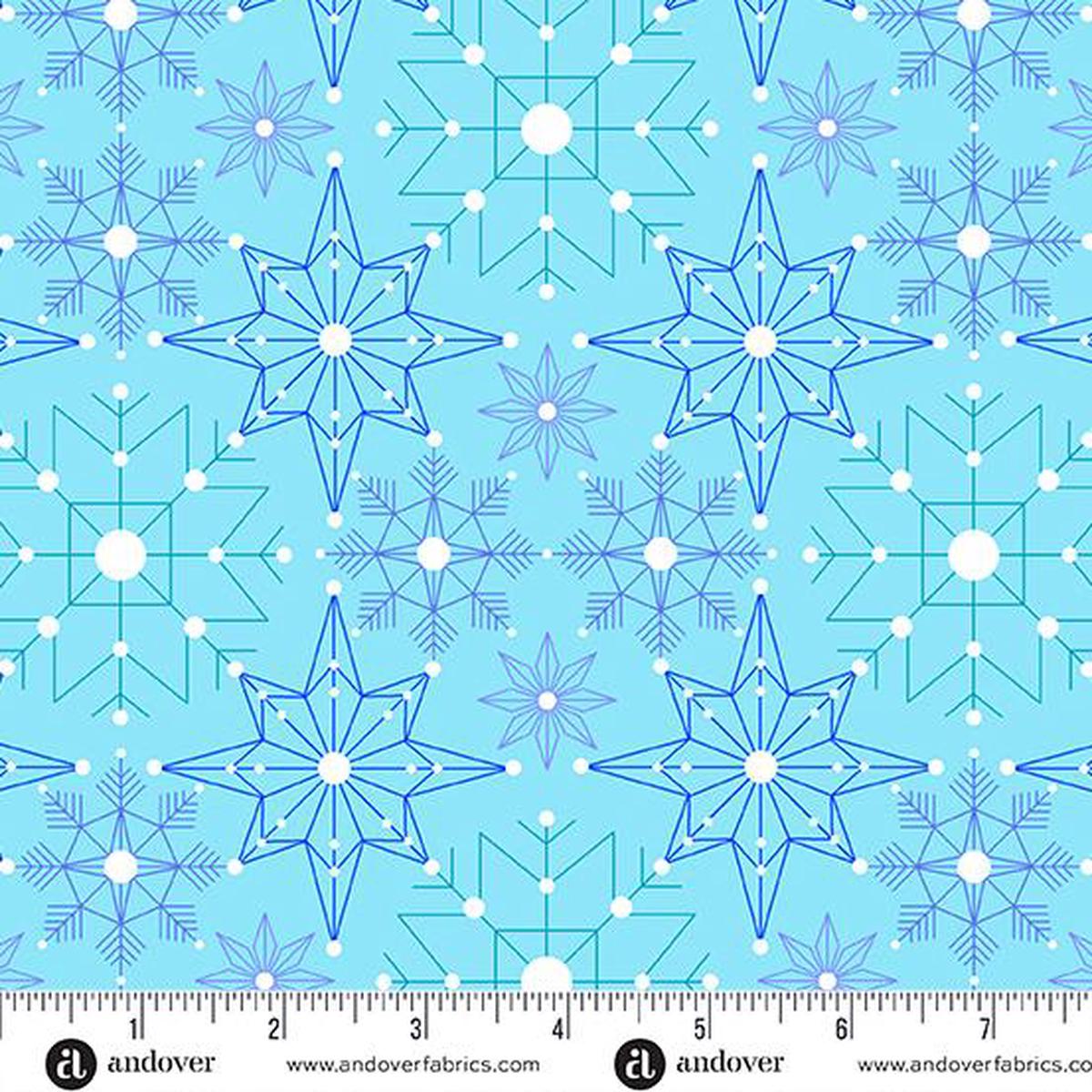Andover Fabrics Cent Pr Deco Frost, CS-1113-LB, Aurora, Giucy Giuce