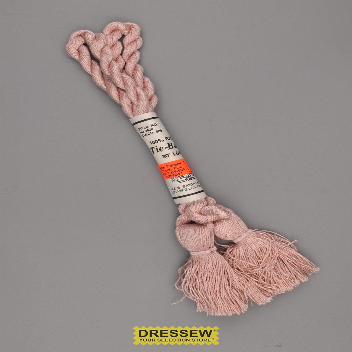 Tassel Tieback 30" Cord Pink