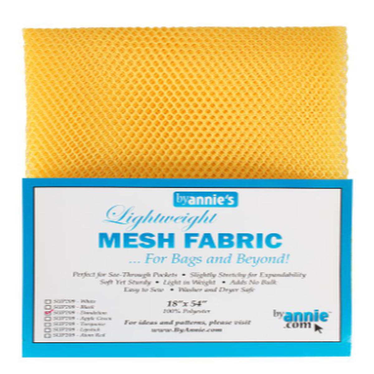 By Annie Lightweight Mesh 1/2-yard package - Dandelion